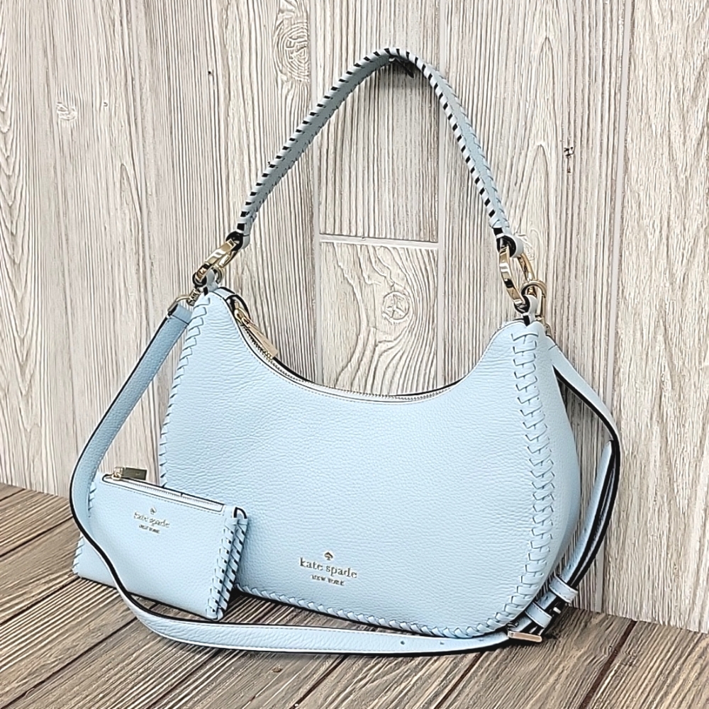 Kate Spade Leila Whipstitch Pebbled Leather Shoulder/Crossbody Bag & Wallet